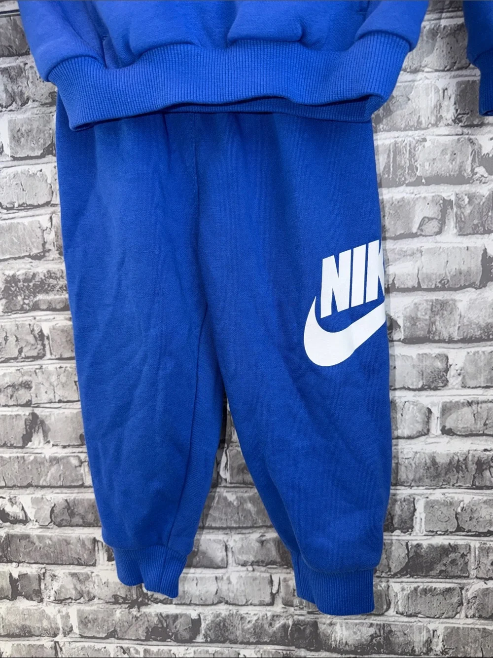 Baby boy's Nike Royal‎ Blue Hoodie & Joggers Set with White Logo